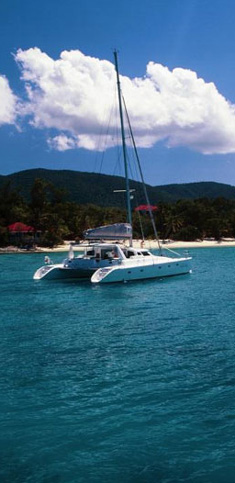Sailing Catamaran Infinity, Soper's Hole, Tortola, BVI