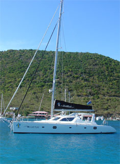 Sailing Catamaran Top Secret, Soper's Hole, Tortola, BVI
