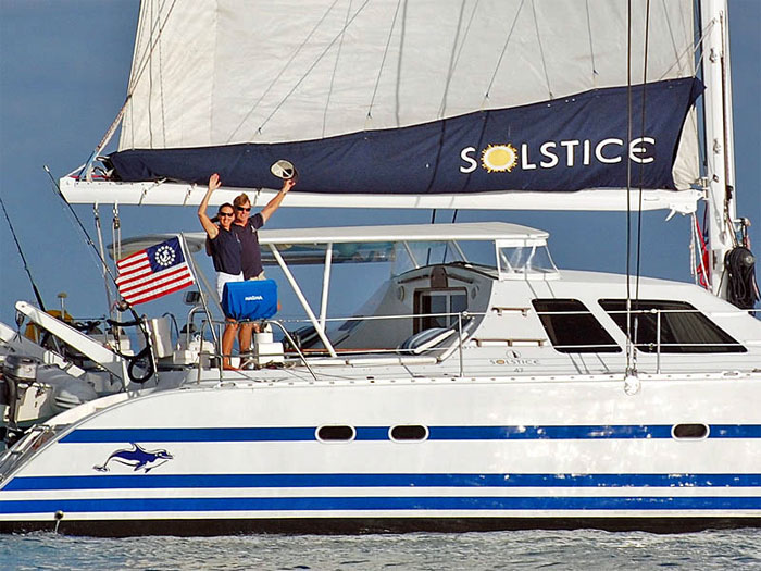 Solstice Crewed Catamaran Charter