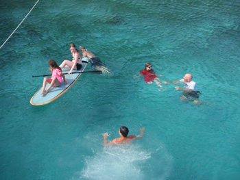 Swimming in the Caribbean