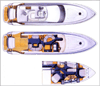 Crewed Yacht Breathless Layout, Motor Yacht, Virgin Islands