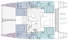 Crewed Yacht Mustang Sally Layout, Sailing Catamaran, Virgin Islands