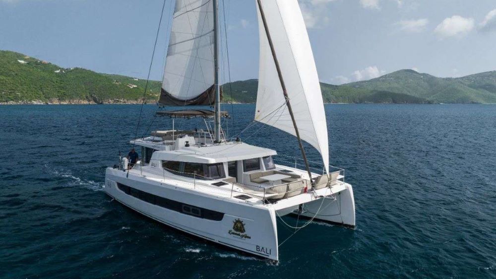 Blue Crewed Catamaran Charter