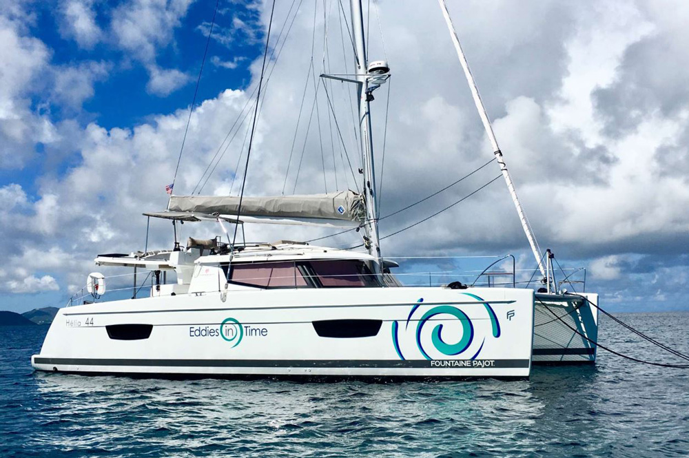 Eddies in Time Crewed Catamaran Charter