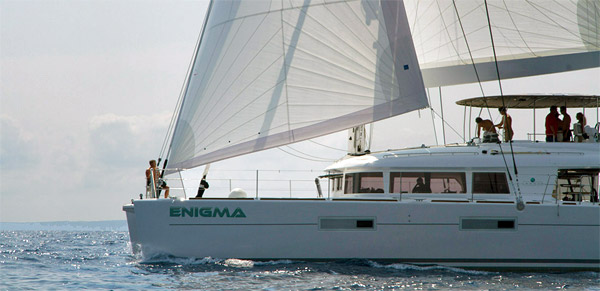 Enigma Crewed Catamaran Charter