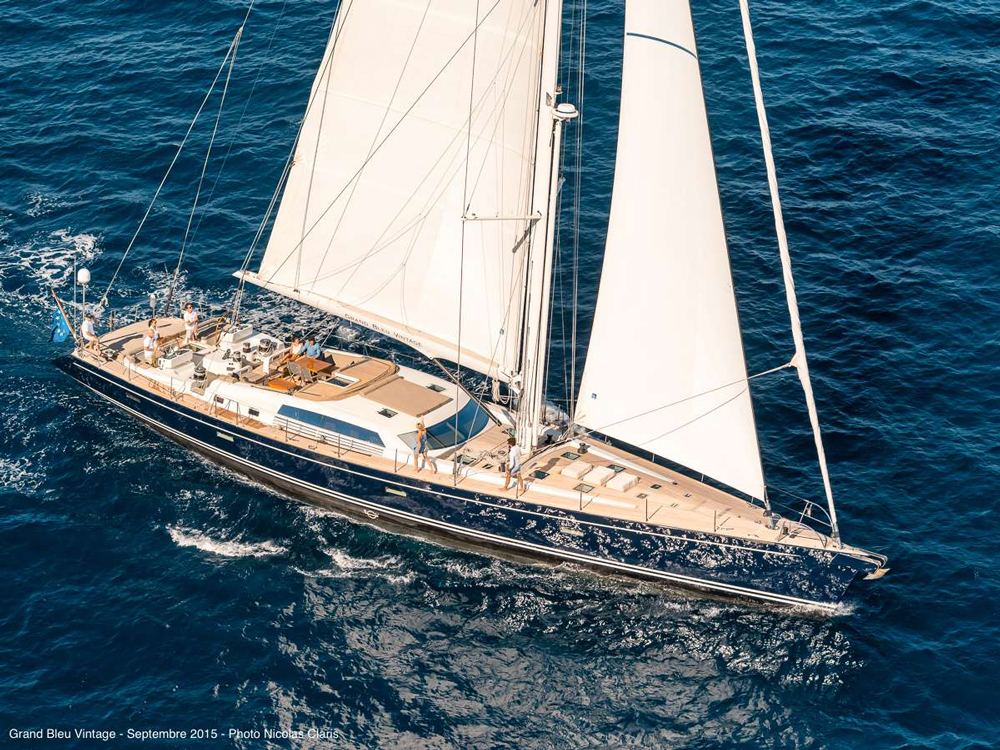 Grand Bleu Vintage Crewed Sailing Yacht Charter