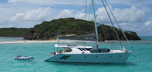 Invictus Crewed Catamaran Charter