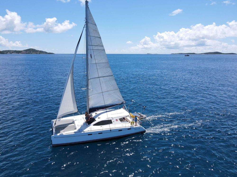 crewed catamaran charter usvi