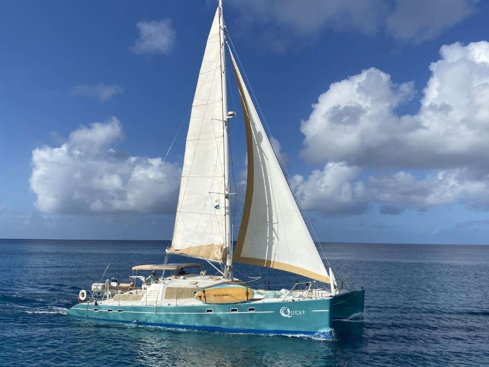 Quest Crewed Catamaran Charter Caribbean Grenadines View Availability