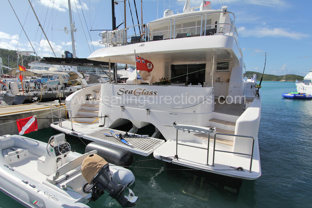 Sea Glass 74 | Crewed Power Yacht Charter Caribbean | View