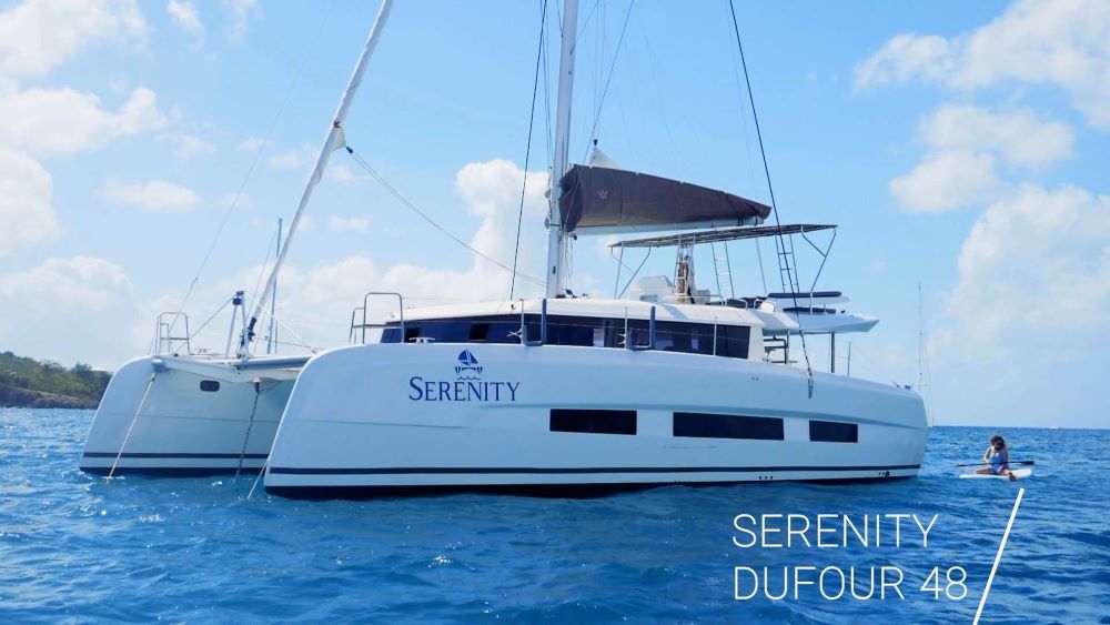 Serenity Dufour 48 Crewed Catamaran Charter