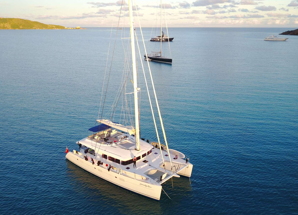 Serenity Now Crewed Catamaran Charter